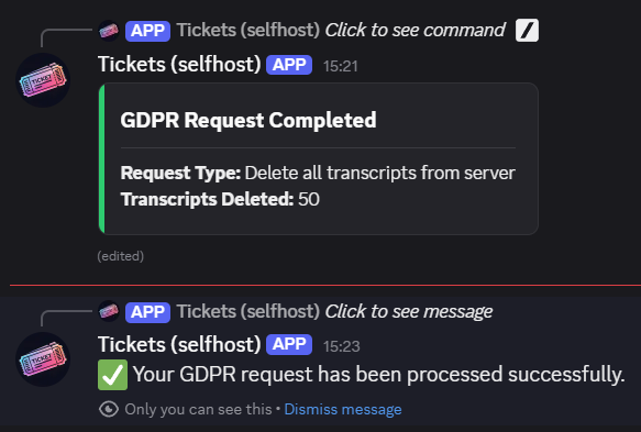Request Complete